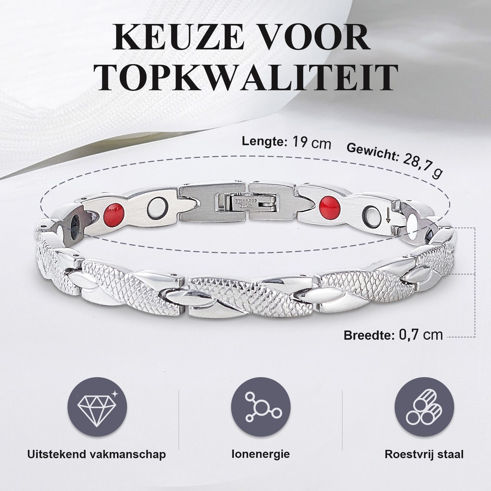 Tongyixin Magnetische halsketting zilver 925 verguld hanger heren dames magnetische halsketting sluiting mama sieraden meisjes geschenken armband sieraden accessoires (1 stuk goud