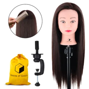 Desire of Goods Oefenhoofd Kappershoofd Kastanjebruin Kappop Kaphoofd 70 cm