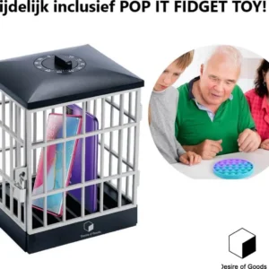 Desire of Goods Telefoon kluis met tijdslot timer – Inclusief Fidget toys – Pop it