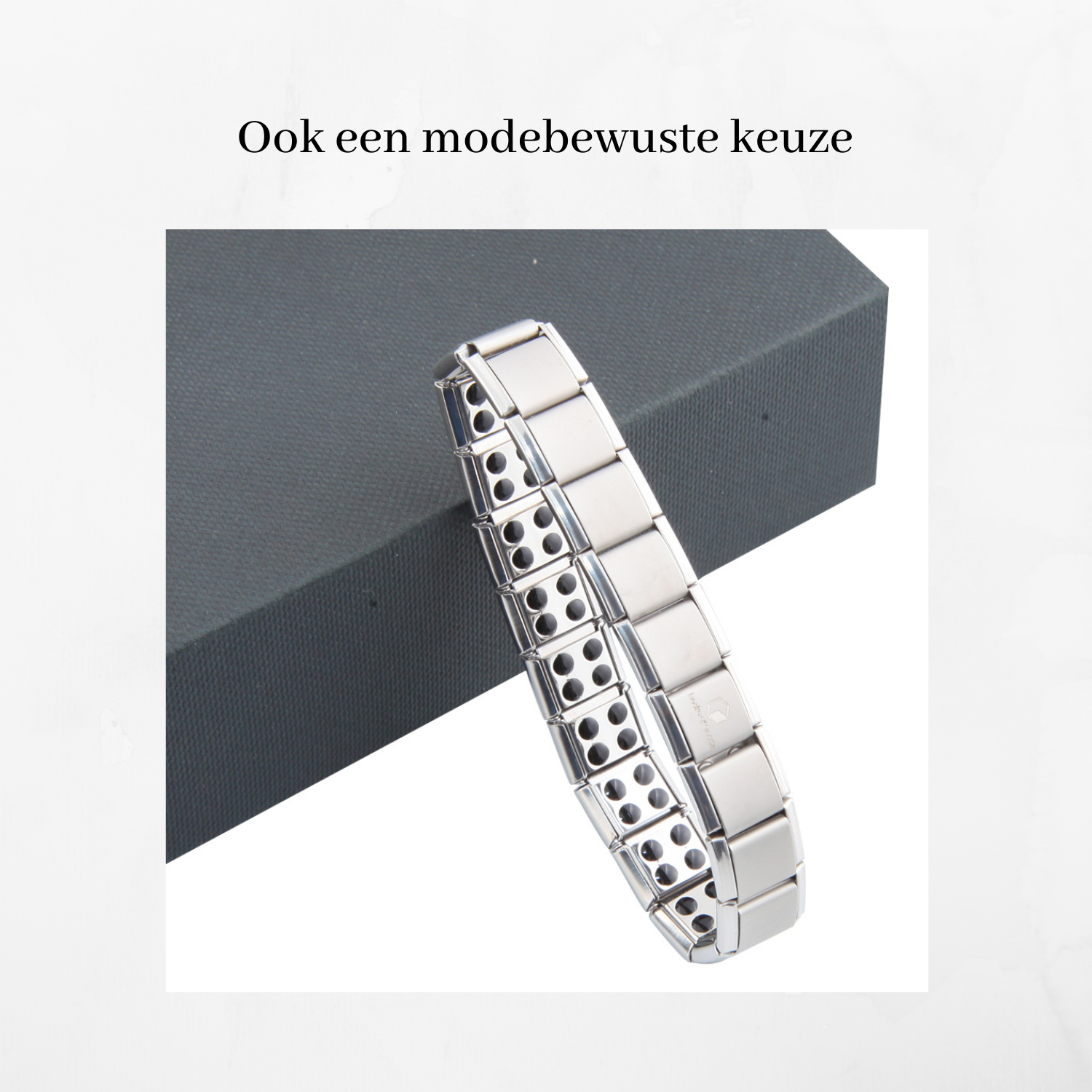 Desire of Goods Magnetische armband – Sieraden – Waist trainers – Dames/Heren – Zilver - Afbeelding 4