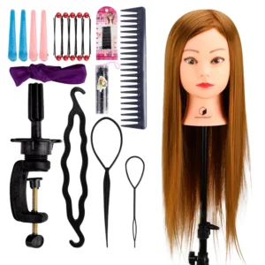 Desire of Goods Oefenhoofd Kappershoofd Goudbruin Statief & Styling Accessoires Kappop Kaphoofd 70 cm