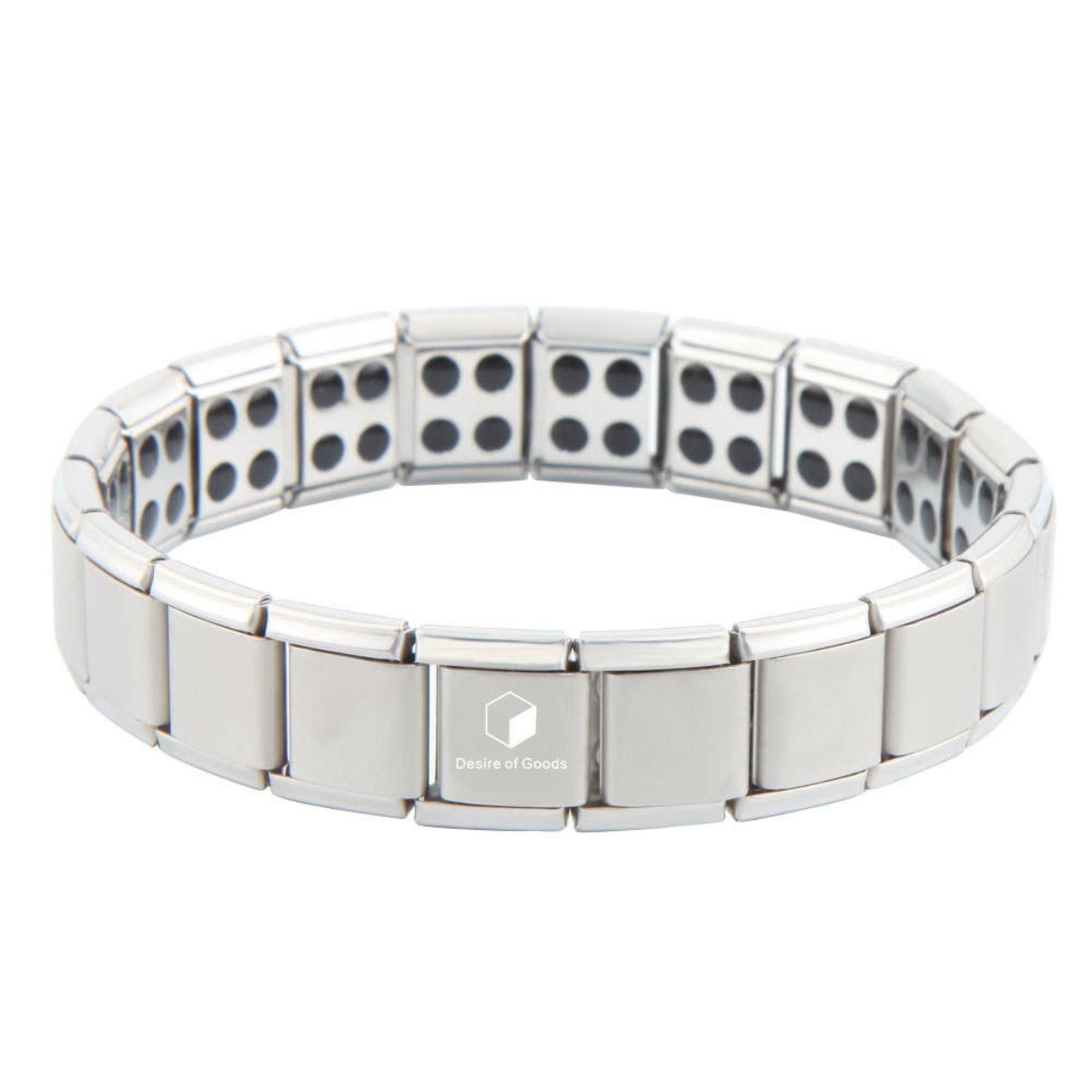 Desire of Goods Magnetische armband – Sieraden – Waist trainers – Dames/Heren – Zilver