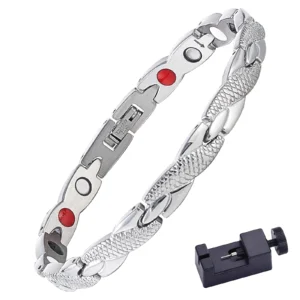 Desire of Goods Magnetische armband met inkorter – magneet armband – waist trainers – dames/heren – Zilver