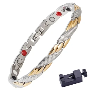 Desire of Goods Magnetische armband met inkorter – magneet armband – waist trainers – dames/heren – Zilver/Goud