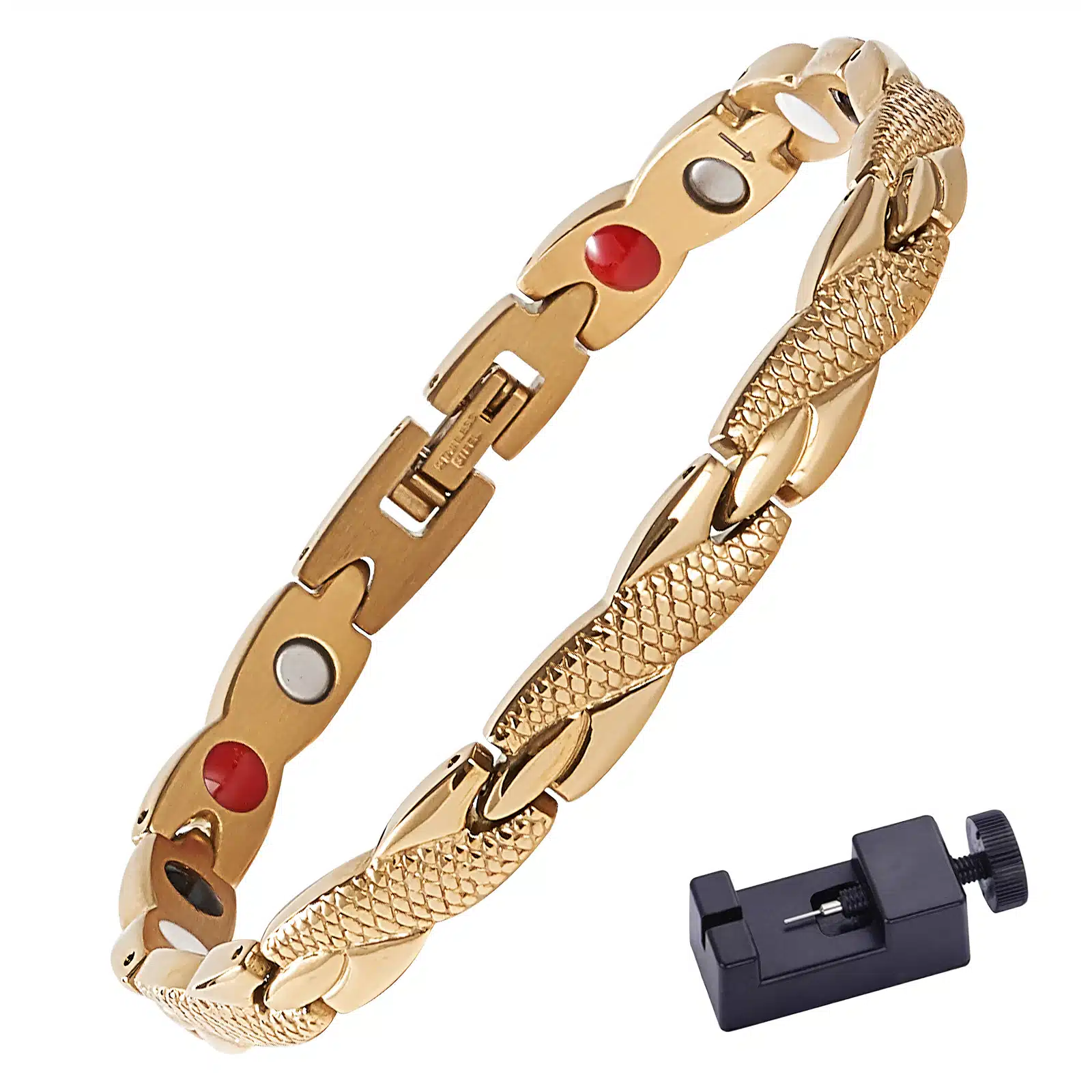 Magnetische armband – Sieraden – Waist trainers – Met inkorter – Dames/Heren – Goud