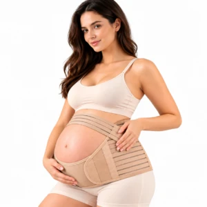 Desire of Goods Zwangerschapsband - 3-in-1 Buikband Zwangerschap – Verstelbaar – Beige